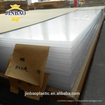 jinbao incassable haute brillance décorative acrylique 2mm 3mm panneaux muraux